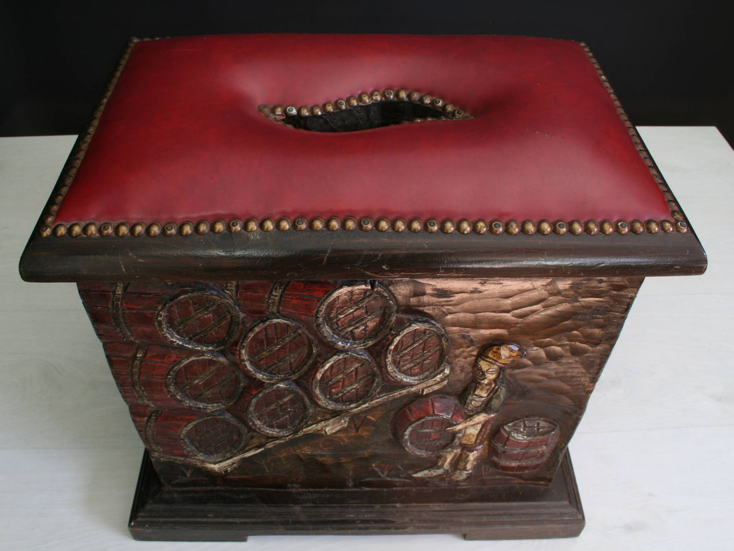 Rare Wooden Storage Bench