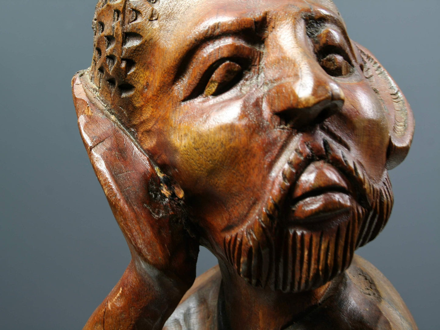Hand Carved Wood-African Statue-Wood Figurine-African Tribal Art-African Figurine-Unique Gift Ideas-Wooden Statue-Vintage Home Decor