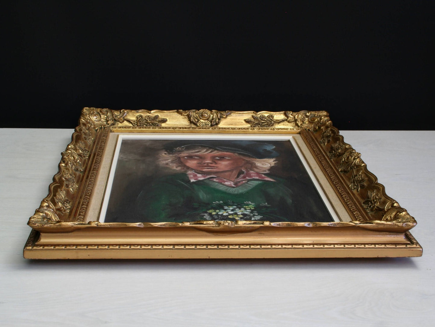 European-Baroque Frame-Portrait Painting-Antique Painting-French Antique-Design Inspiration-Unique Gift Ideas-Deals-Vintage Painting