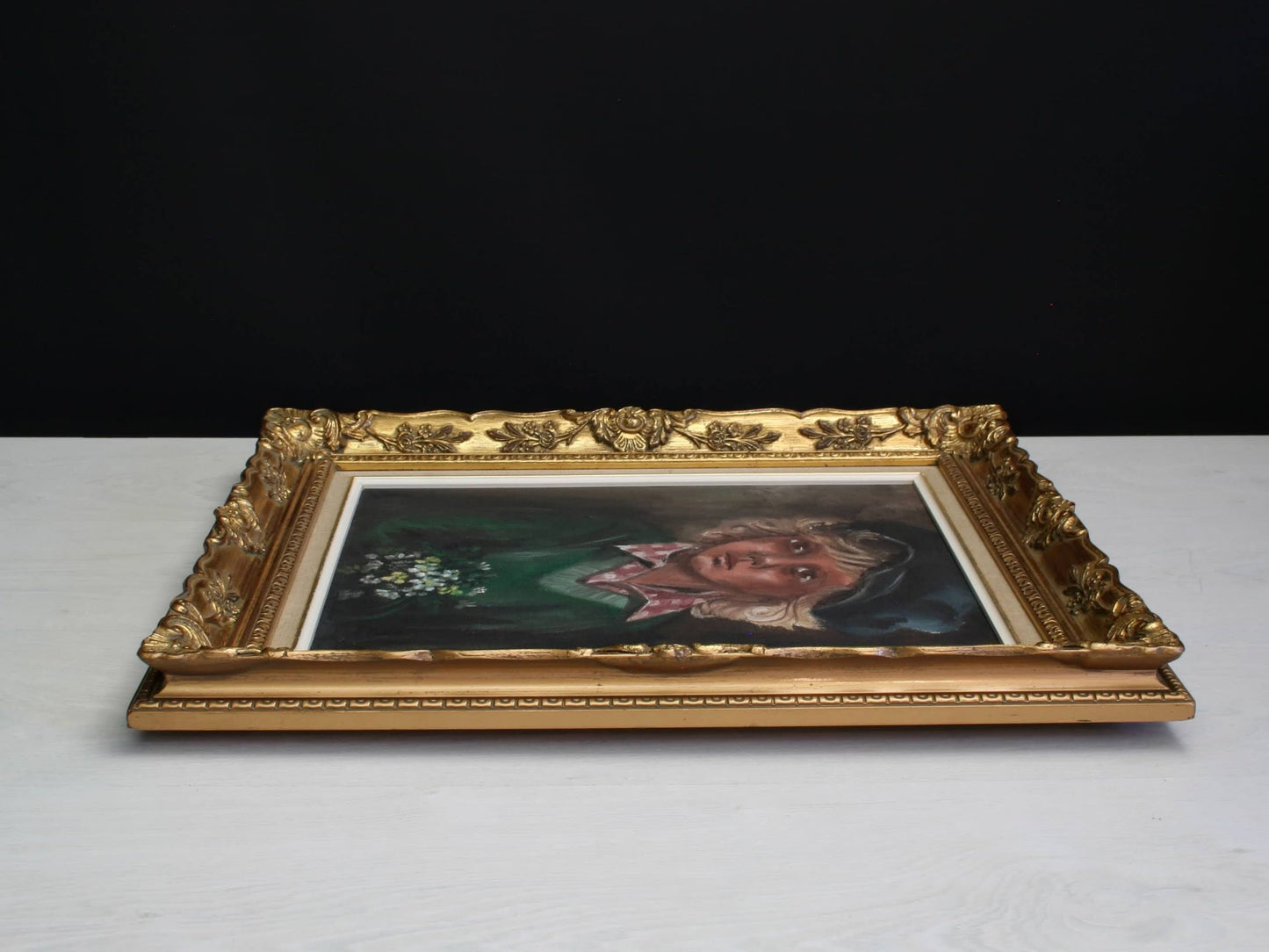 European-Baroque Frame-Portrait Painting-Antique Painting-French Antique-Design Inspiration-Unique Gift Ideas-Deals-Vintage Painting