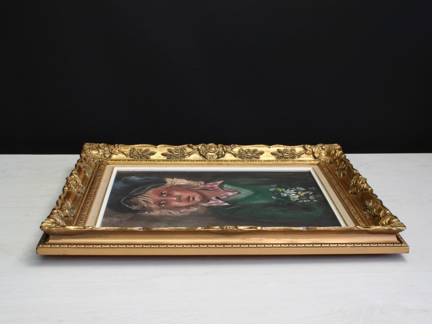 European-Baroque Frame-Portrait Painting-Antique Painting-French Antique-Design Inspiration-Unique Gift Ideas-Deals-Vintage Painting