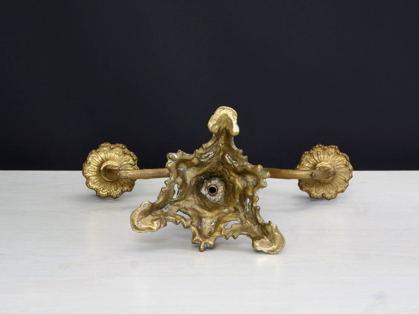 Brass Candelabra , Candle Stick Holder | French Decor ,Brass Candle Holder | Vintage Home Decor , Church Candle Holder
