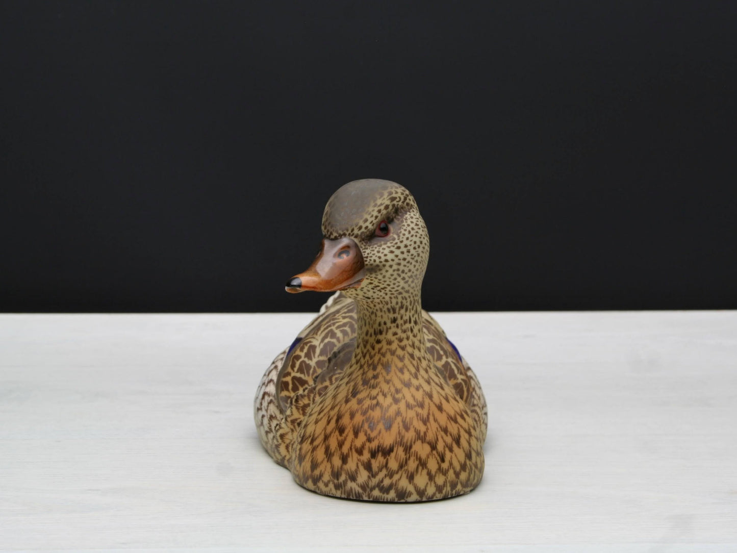 Stunning Lifelike Mallard Bird Sculpture | Vintage Decorative Bird Figurines | Shelf Decor, Console Table Decor & Unique Gifts