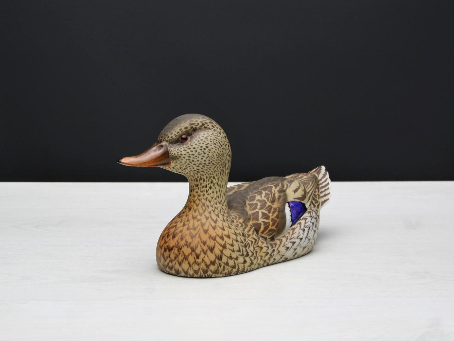 Stunning Lifelike Mallard Bird Sculpture | Vintage Decorative Bird Figurines | Shelf Decor, Console Table Decor & Unique Gifts