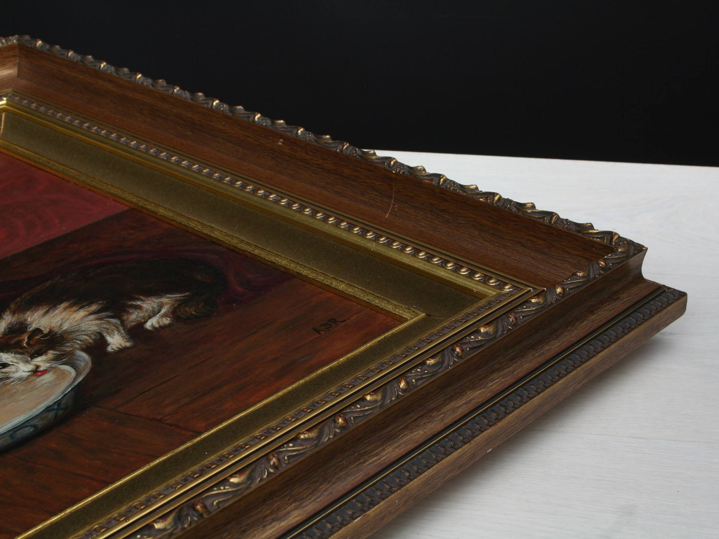 Cat Painting, Original Artwork | Gift For Cat Lovers, Vintage Painting
