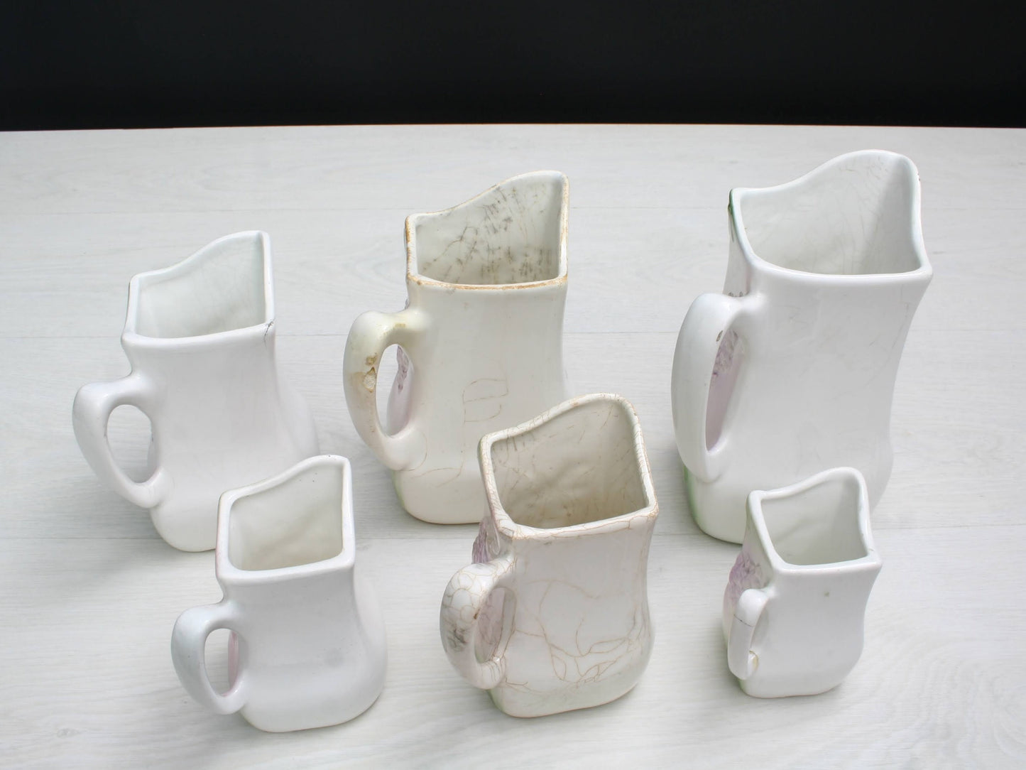 Antique Measuring Pitcher Set | 6 Pitchers-Measuring Cups | Antique Decor Kitchenware, Kitchen Accessories & Unique Gifts