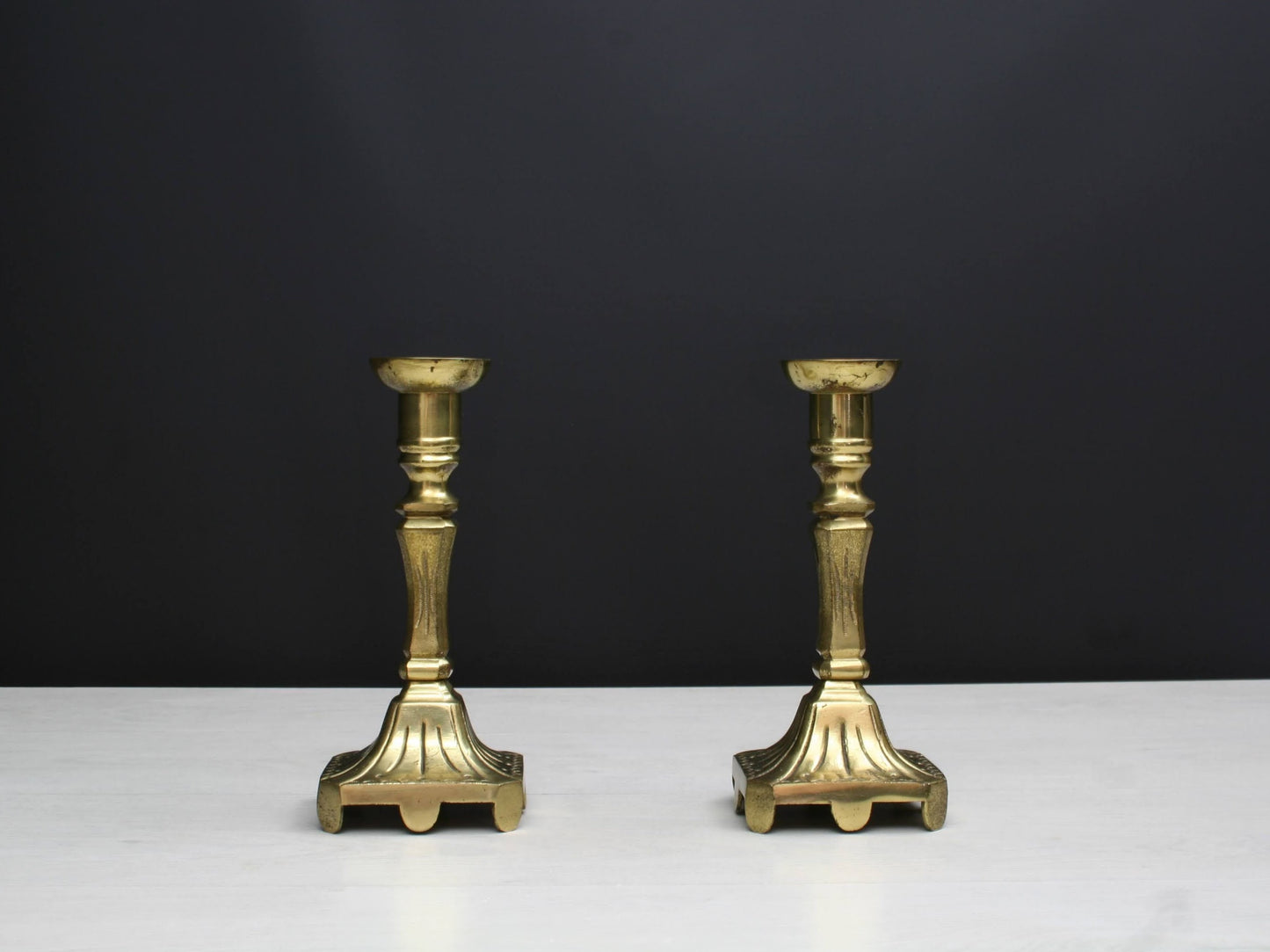 Brass Candle Stick Holder Set