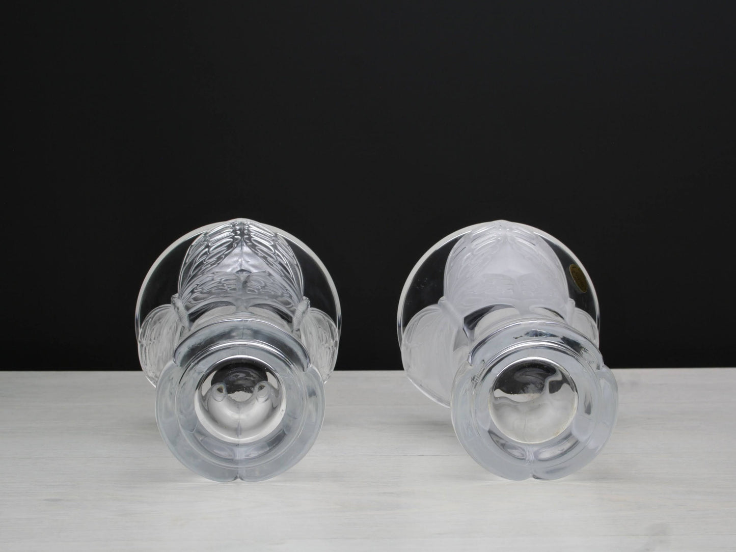 Lead Crystal Vintage Vase Set | French Decor Flower Vases