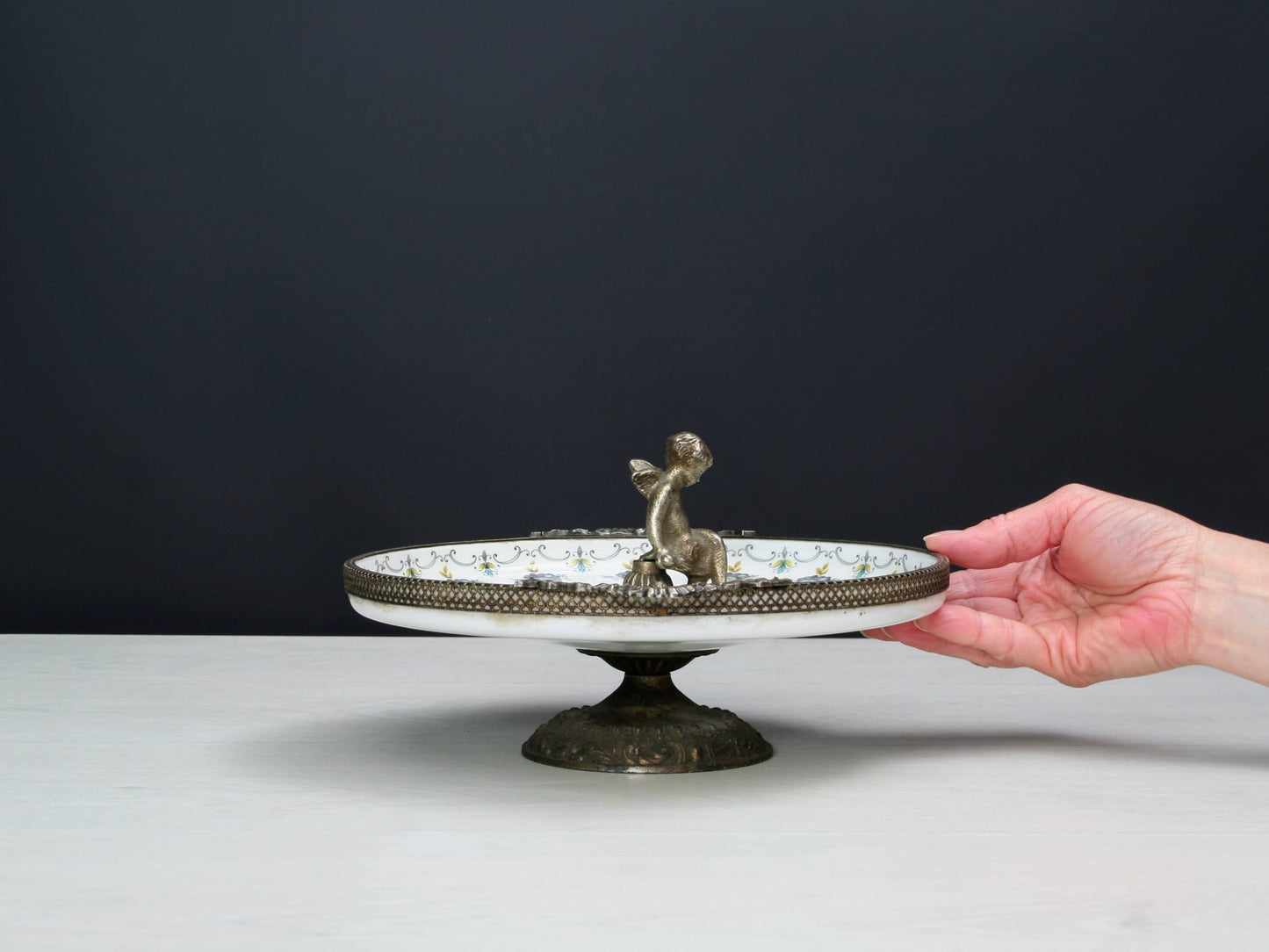 Pedestal Dish -Serving Plate | Trinket Dish or Catch All for Kitchen Decor