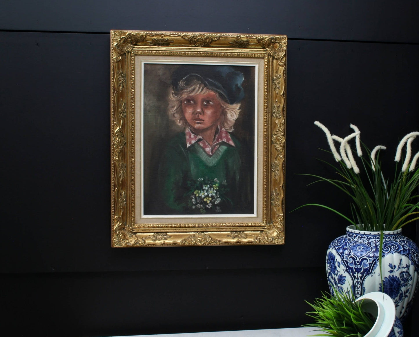 European-Baroque Frame-Portrait Painting-Antique Painting-French Antique-Design Inspiration-Unique Gift Ideas-Deals-Vintage Painting