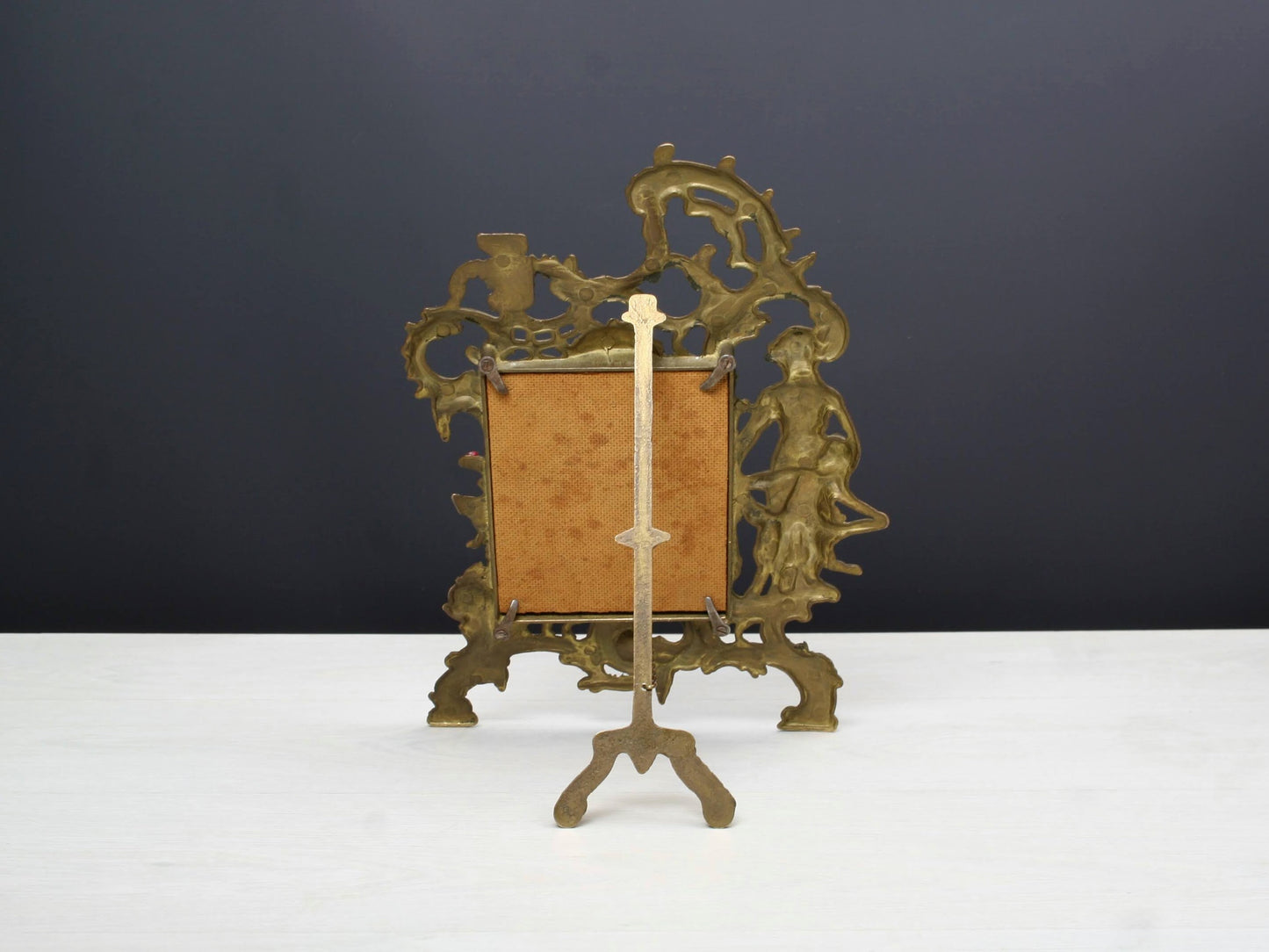 Brass Picture Frame / Antique Photo Frame | Table Top Decor- Old Picture Frame