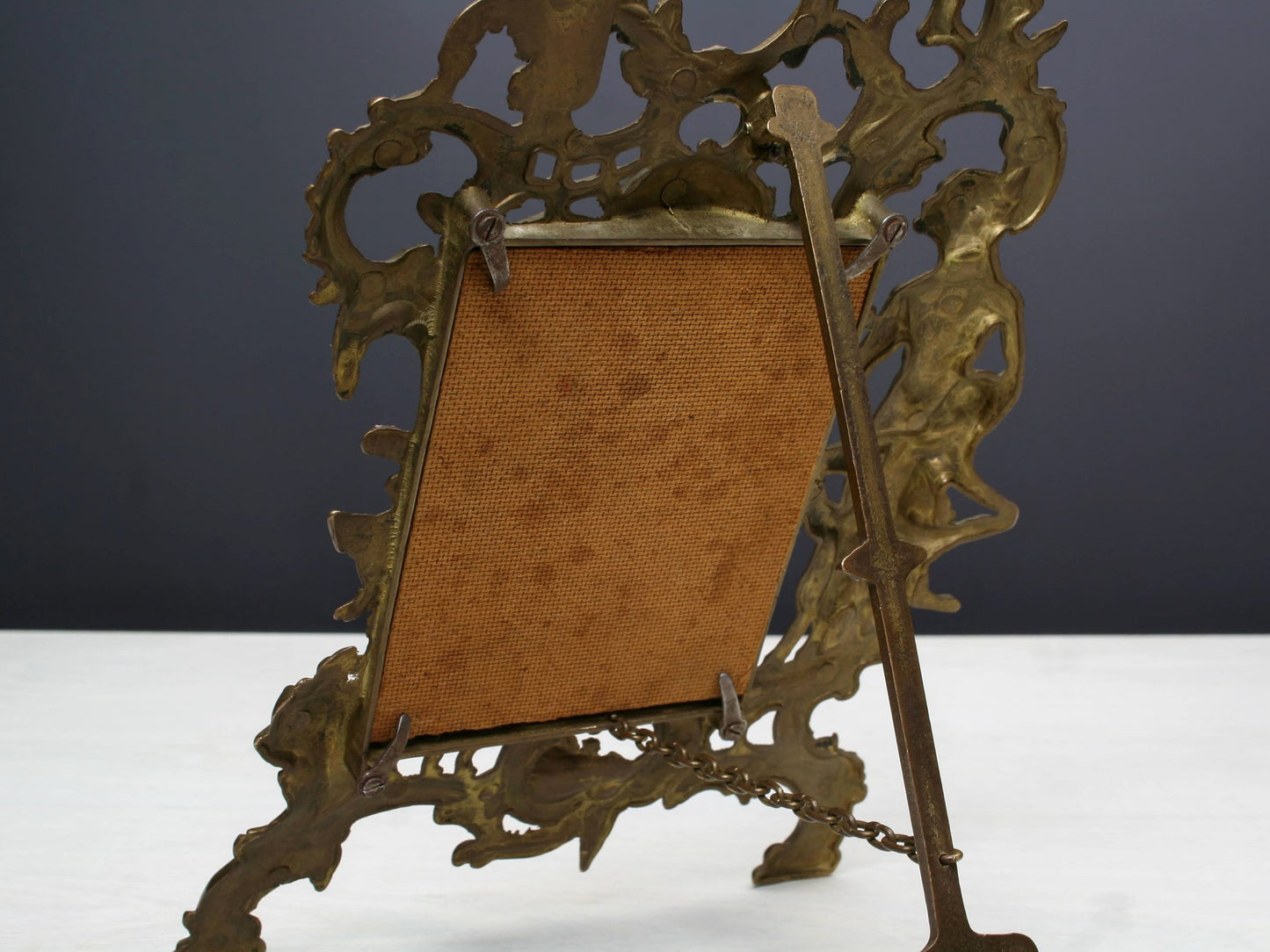 Brass Picture Frame / Antique Photo Frame | Table Top Decor- Old Picture Frame