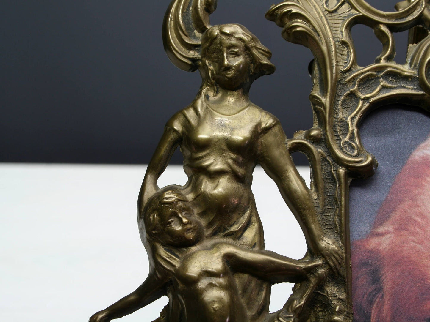 Brass Picture Frame / Antique Photo Frame | Table Top Decor- Old Picture Frame