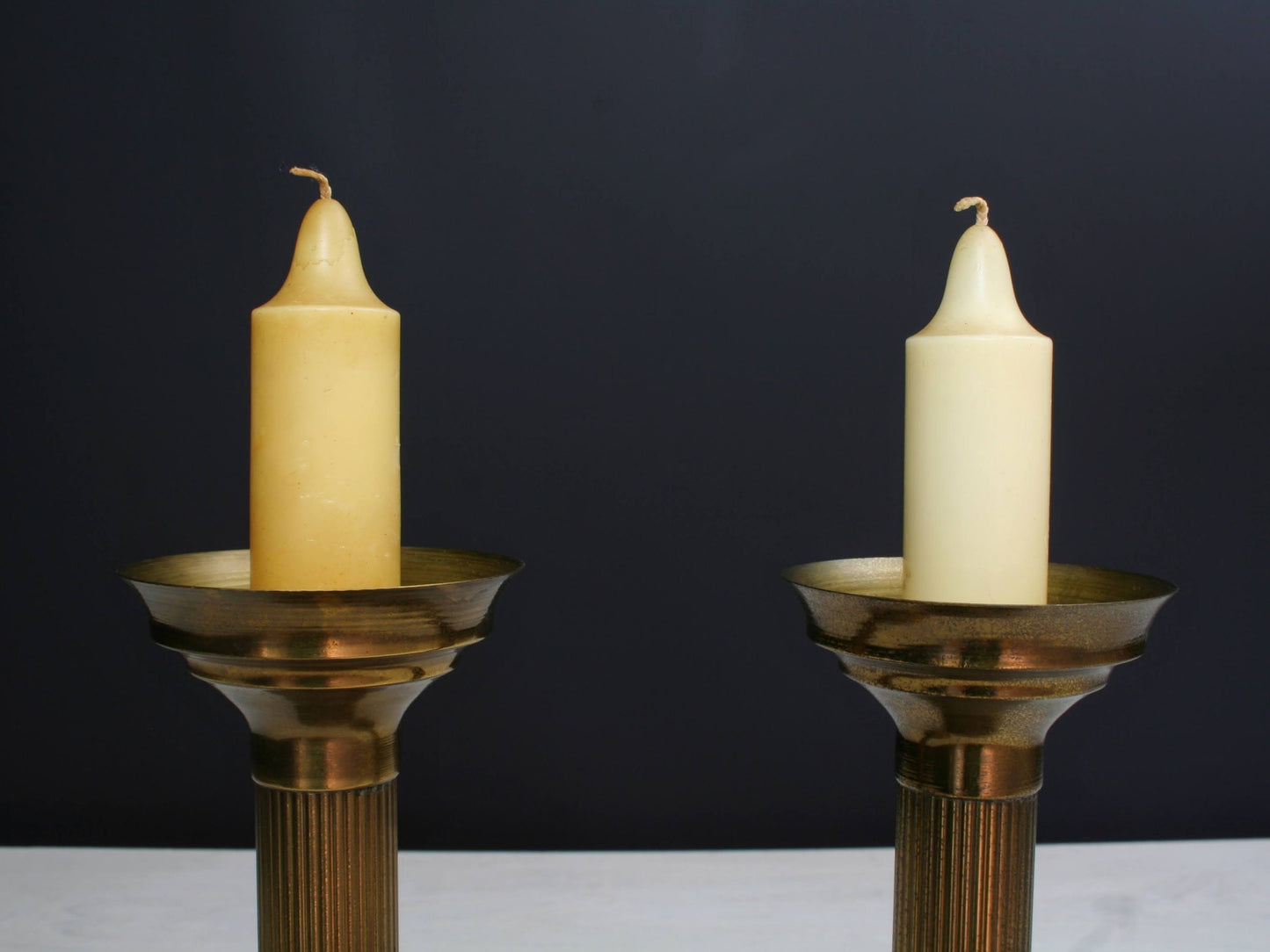 Brass Candle Stick Holder Set | Country Home Decor