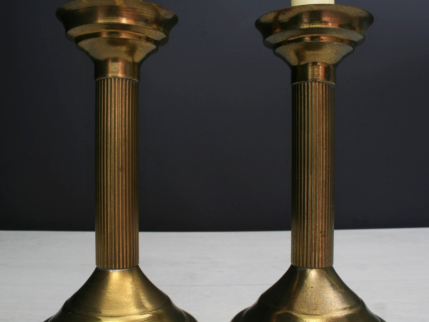 Brass Candle Stick Holder Set | Country Home Decor