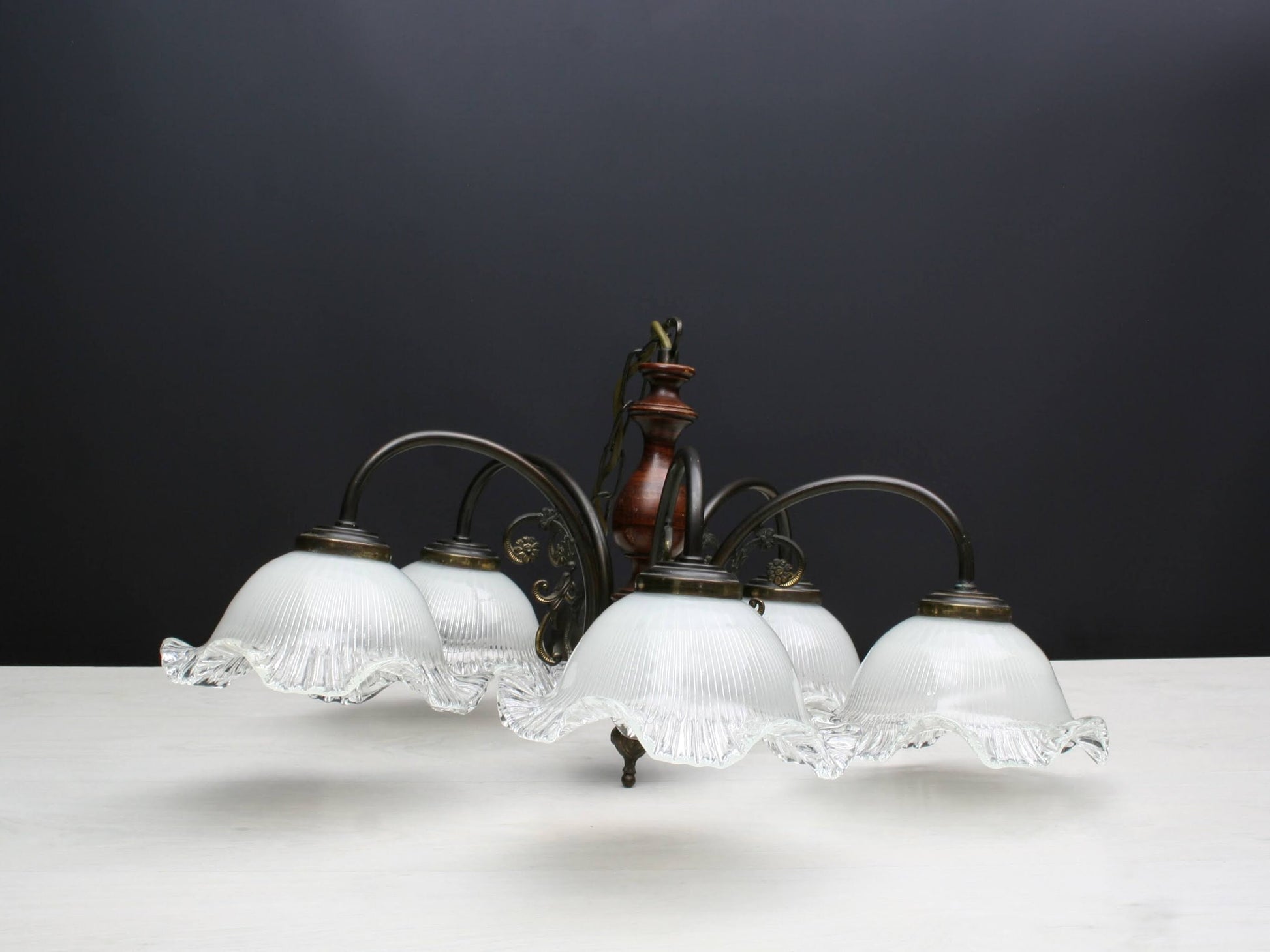 Hanging Light / Vintage Chandelier | Vintage Decor- Entryway Lighting