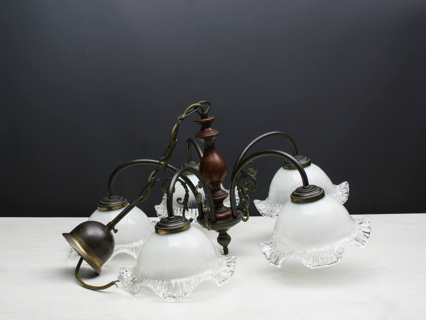 Hanging Light / Vintage Chandelier | Vintage Decor- Entryway Lighting