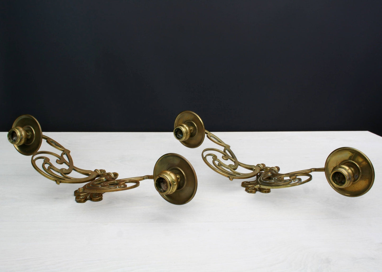 French Antique-Candle Wall Sconces | Candle Stick Holders- Vintage Home Decor