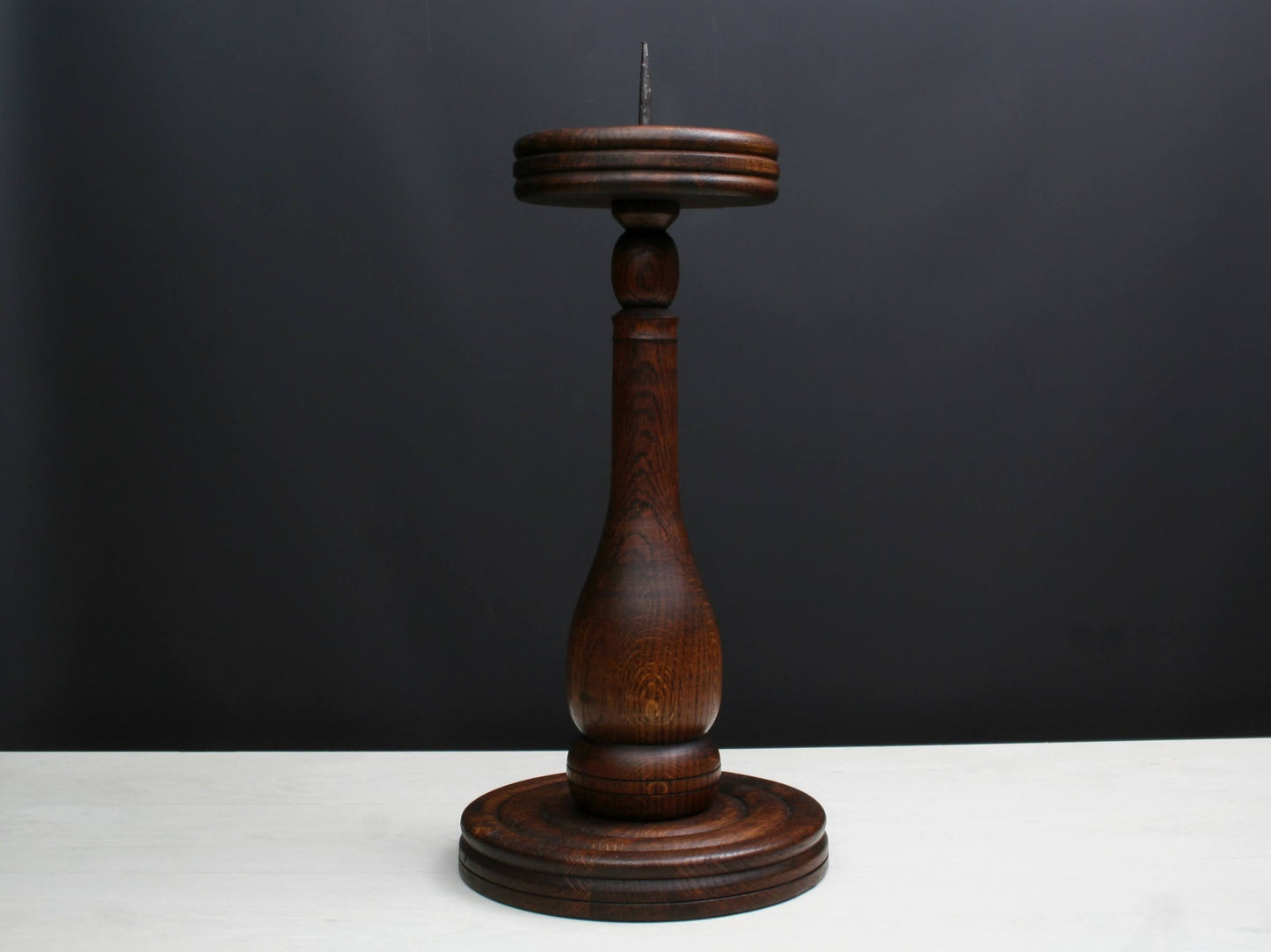 Large Wooden Candle Holder | Vintage Home Decor-Candle Stick Holder | Church Decor
