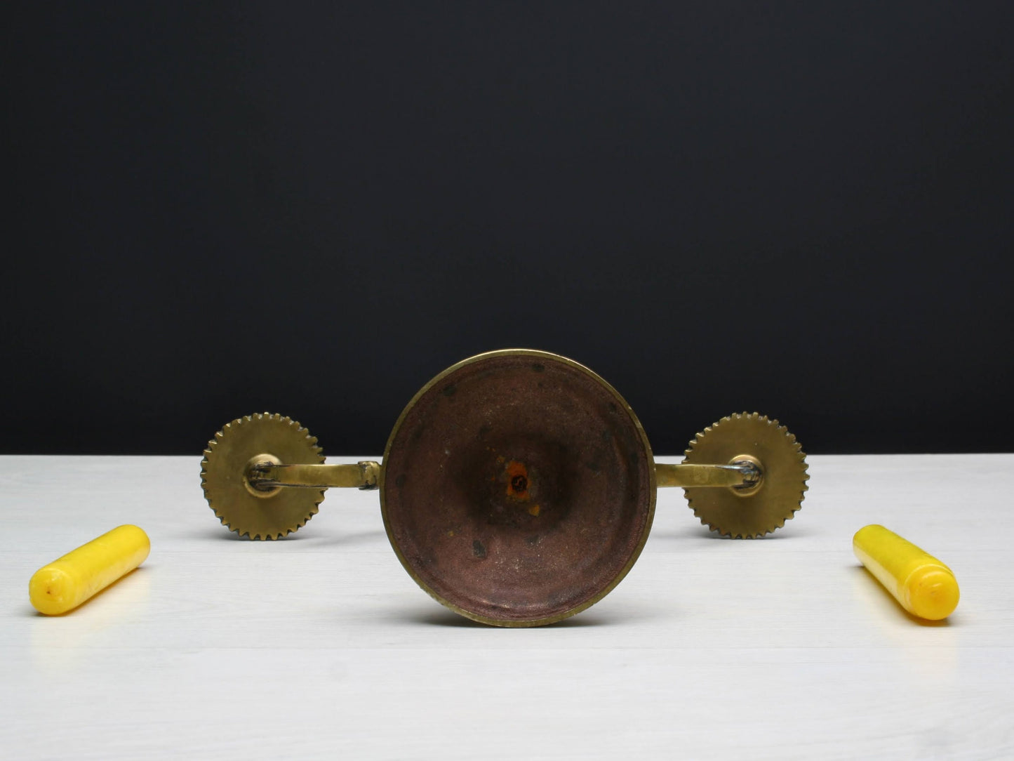 Brass Candle Holder - Table Decor Vintage Art | Taper Candle Holder for Candle Centerpiece & Mantel Decor