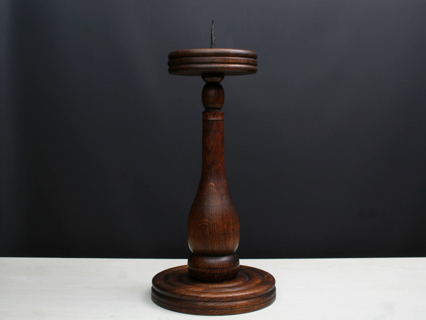 Large Wooden Candle Holder | Vintage Home Decor-Candle Stick Holder | Church Decor