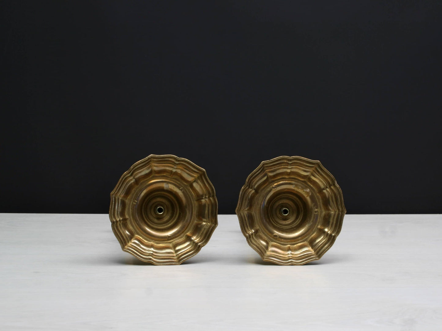 Brass Candle Holder Set-Farmhouse Decor | Candle Stick Holders-Country Home Decor