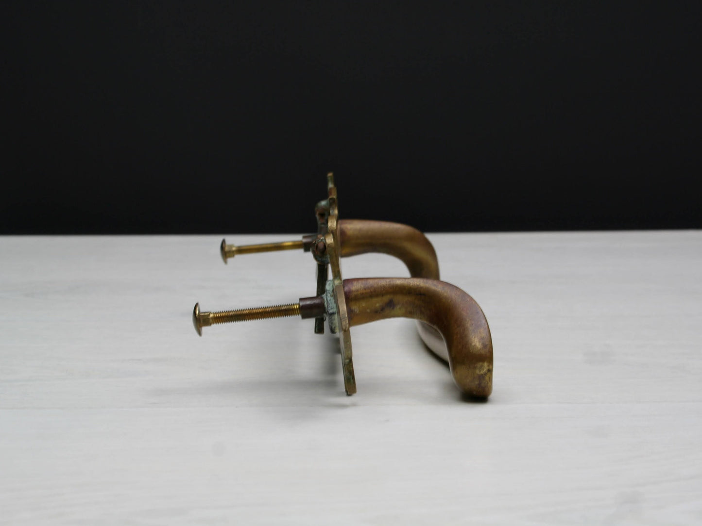 French Antique Door Mail Slot | French Country Style-Brass Door Pull