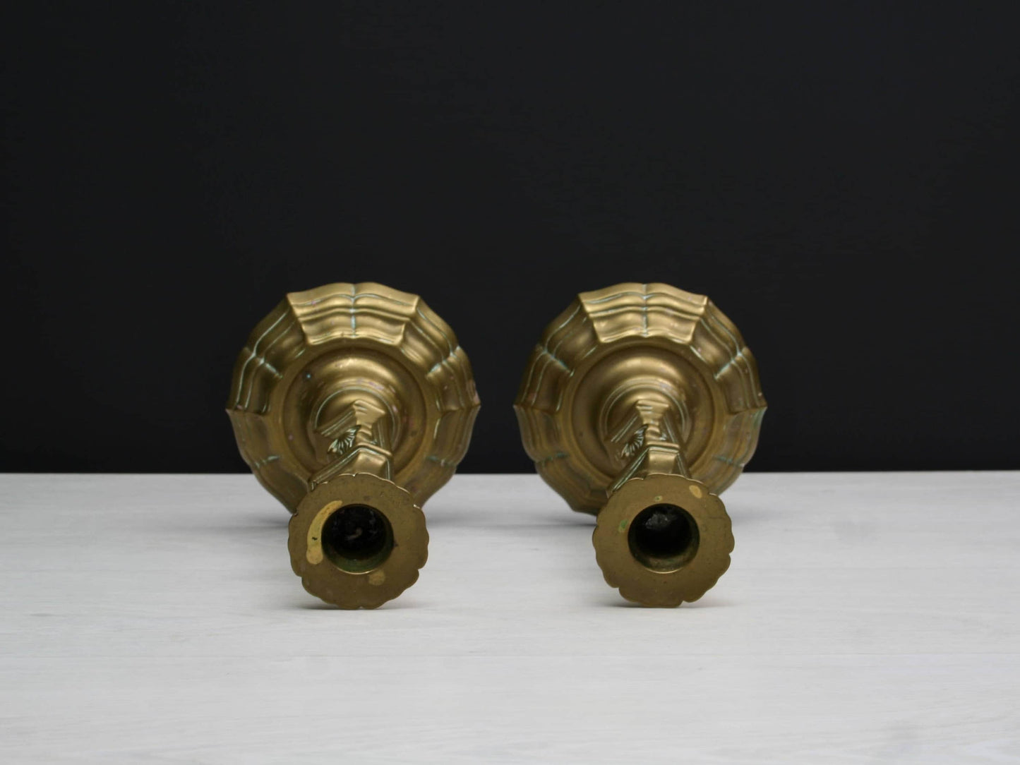 Brass Candle Holder Set-Farmhouse Decor | Candle Stick Holders-Country Home Decor