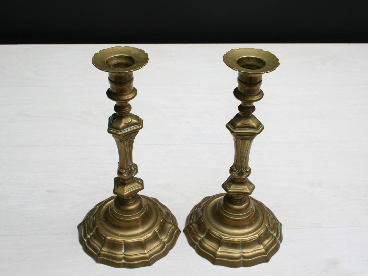 Brass Candle Holder Set-Farmhouse Decor | Candle Stick Holders-Country Home Decor