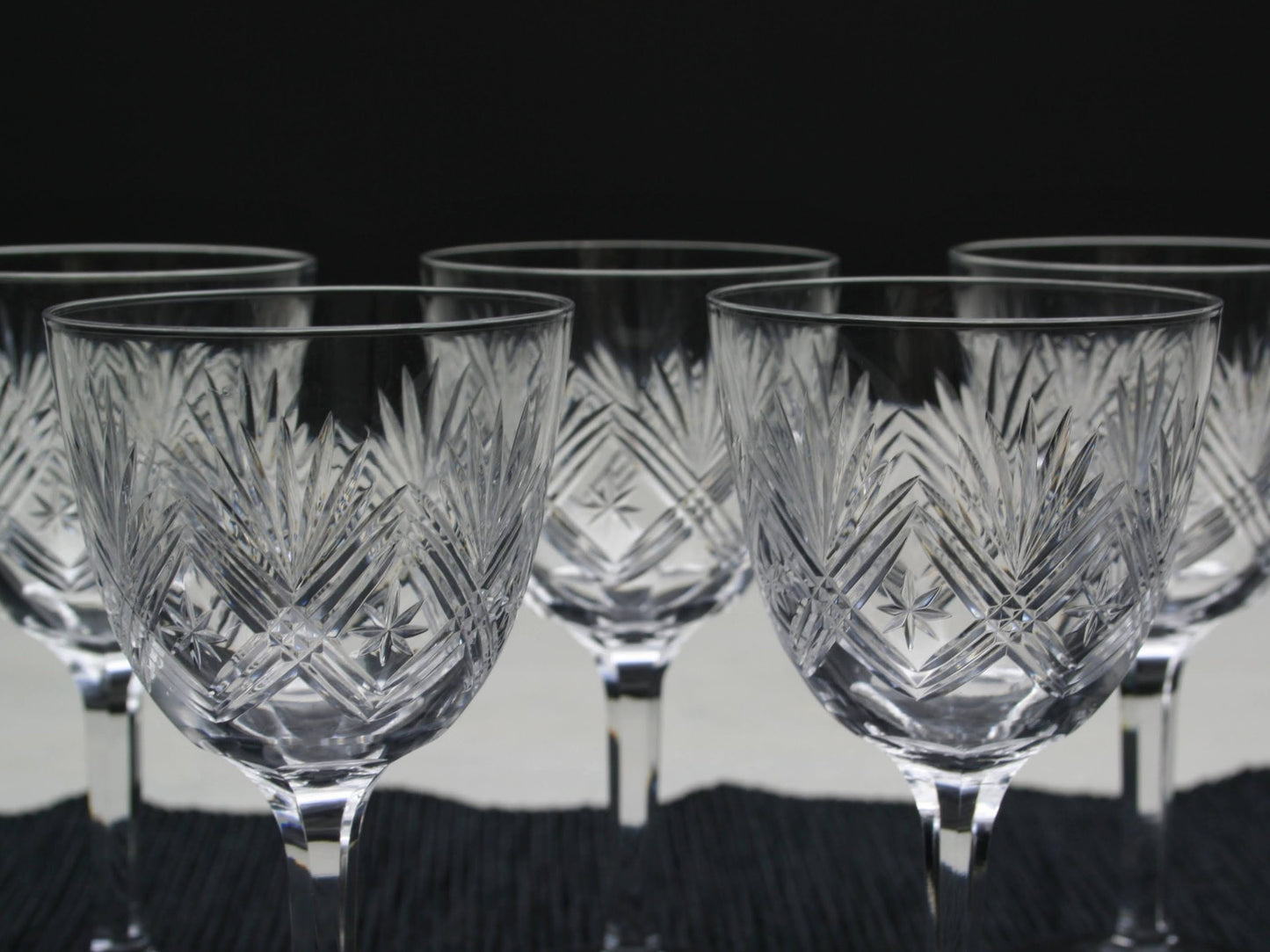 Cut Crystal Glasses Set of 8, Napoleon 3 | Liquor Glasses,Whiskey Glasses | Barware Set