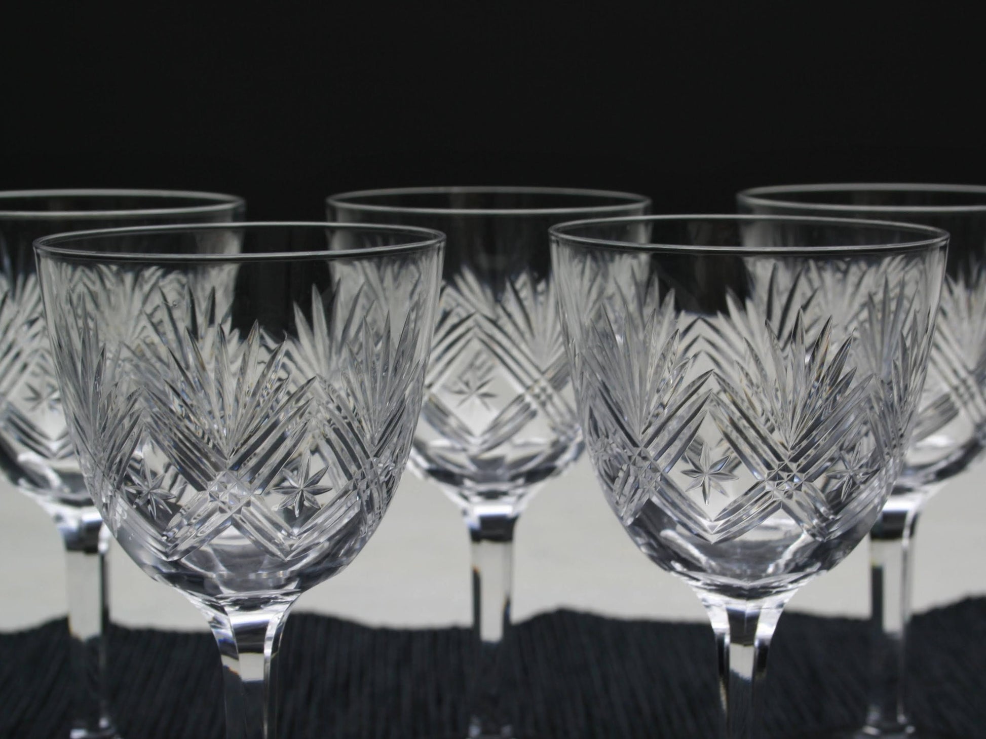 Cut Crystal Glasses Set of 8, Napoleon 3 | Liquor Glasses,Whiskey Glasses | Barware Set