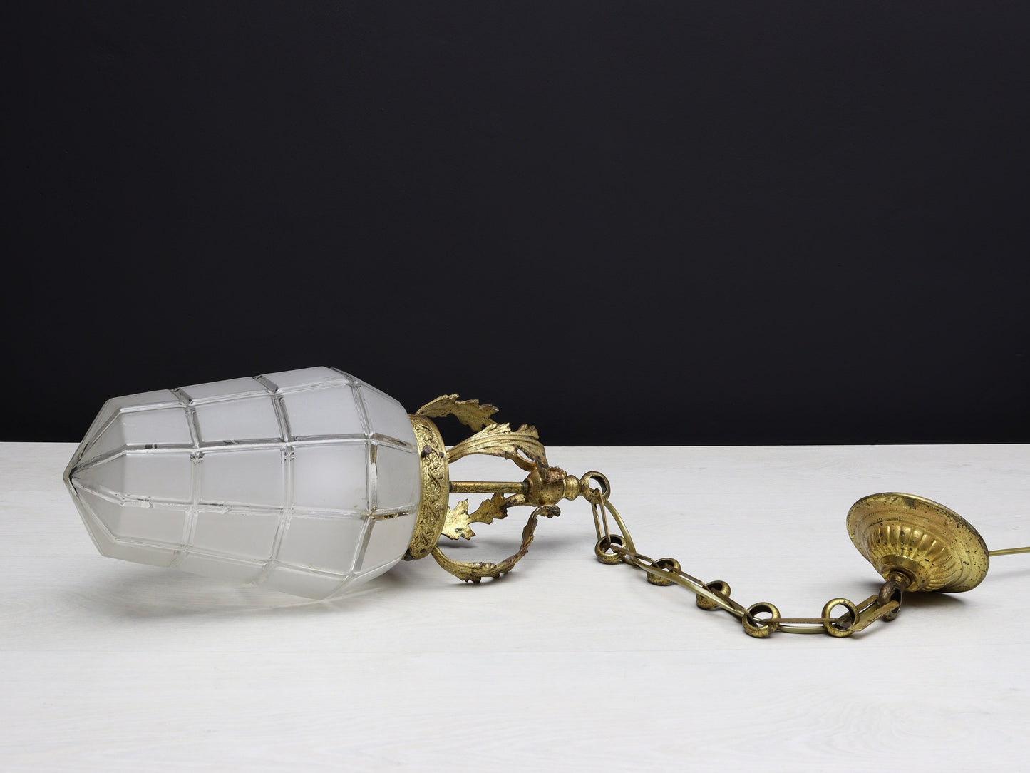 Antique Brass Pendant Light | Lighting Fixture for Modern or Vintage Home Decor