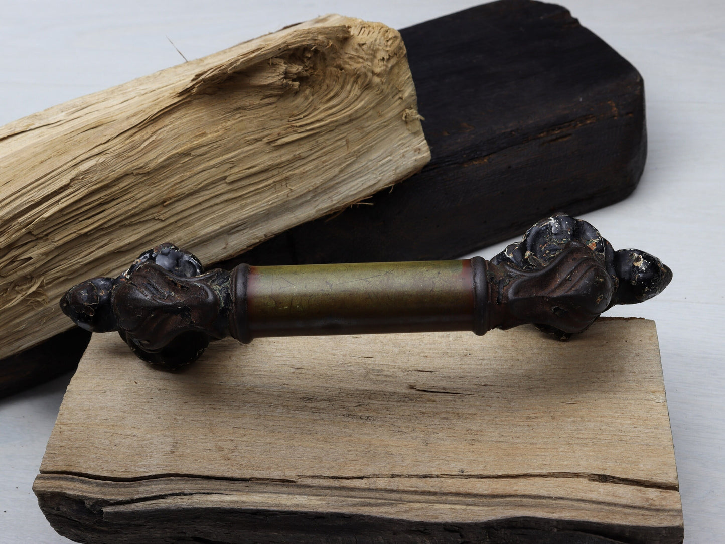 French Antique Door Pull | French Country Style-Rustic Door Hardware | Vintage Decor