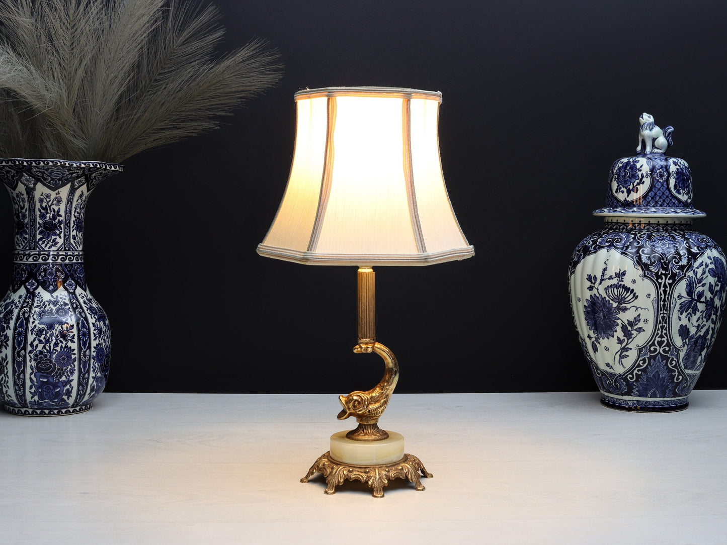 Unique Table Lamp | Accent Lamp / Bedside Lamp | Vintage Home Decor