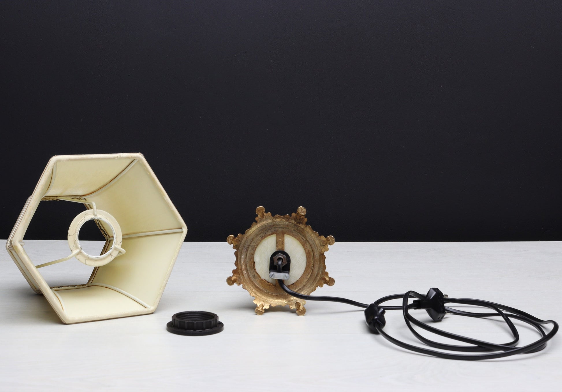 Unique Table Lamp | Accent Lamp / Bedside Lamp | Vintage Home Decor