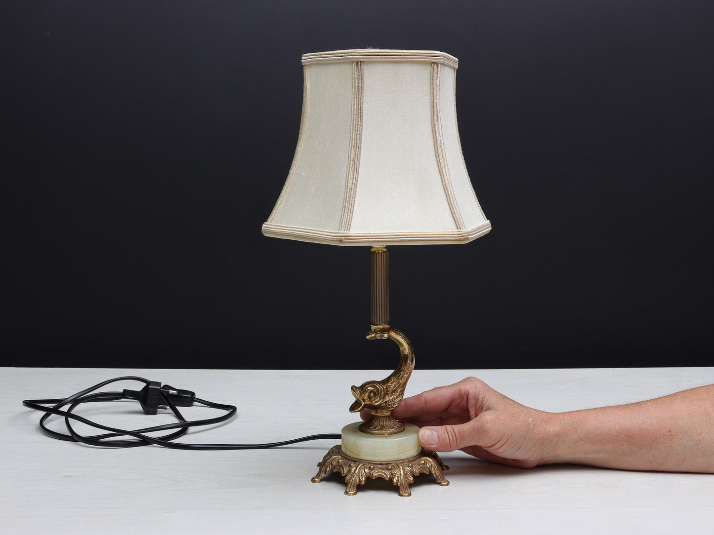Unique Table Lamp | Accent Lamp / Bedside Lamp | Vintage Home Decor