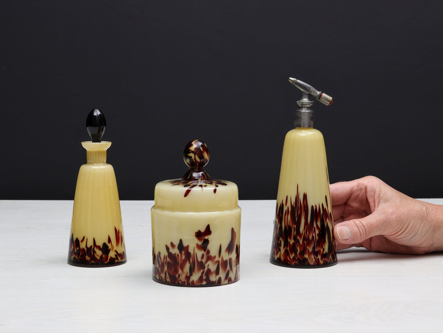 Elegant Vanity Set -Bathroom Decor | Unique Gift Idea-Perfume Bottles & Jewelry Storage