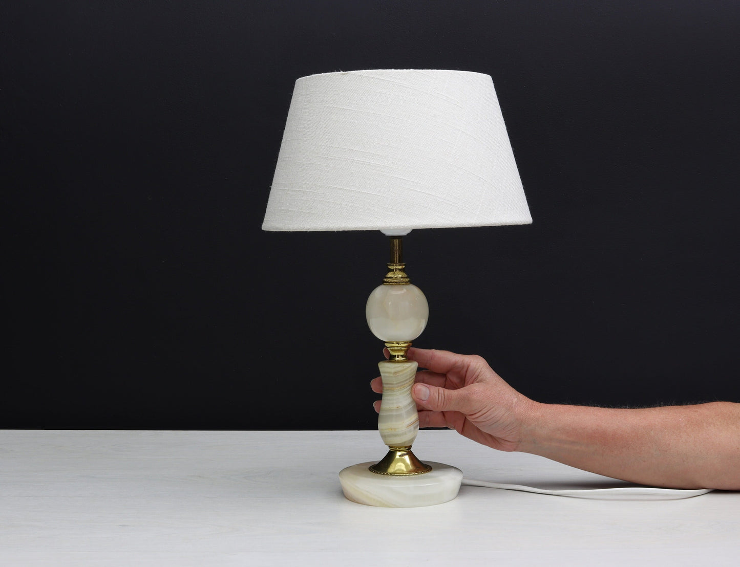 Elegant Vintage Lamp from Belgium: Ideal Bedside or Accent Lighting for Any Home Decor Style