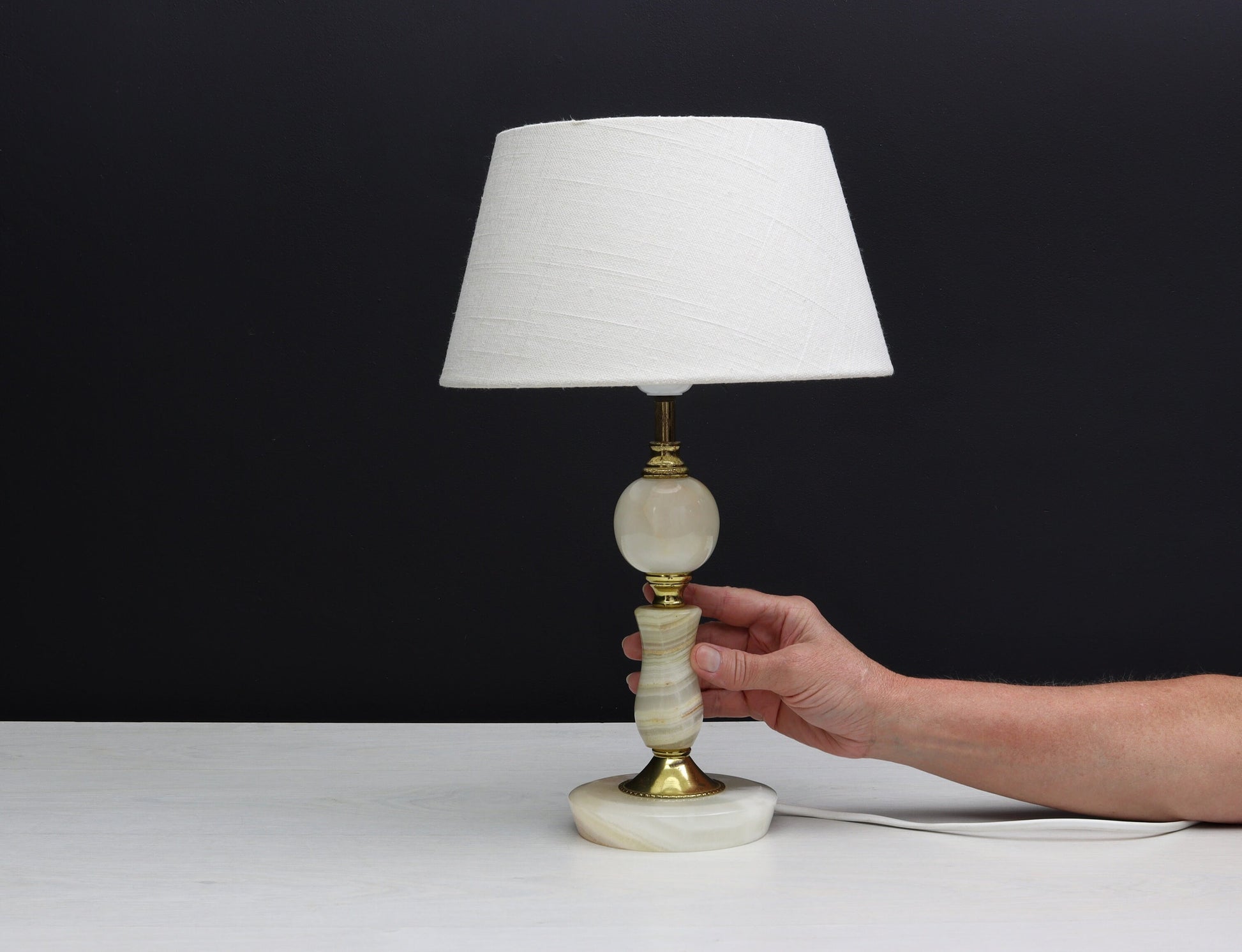 Elegant Vintage Lamp from Belgium: Ideal Bedside or Accent Lighting for Any Home Decor Style