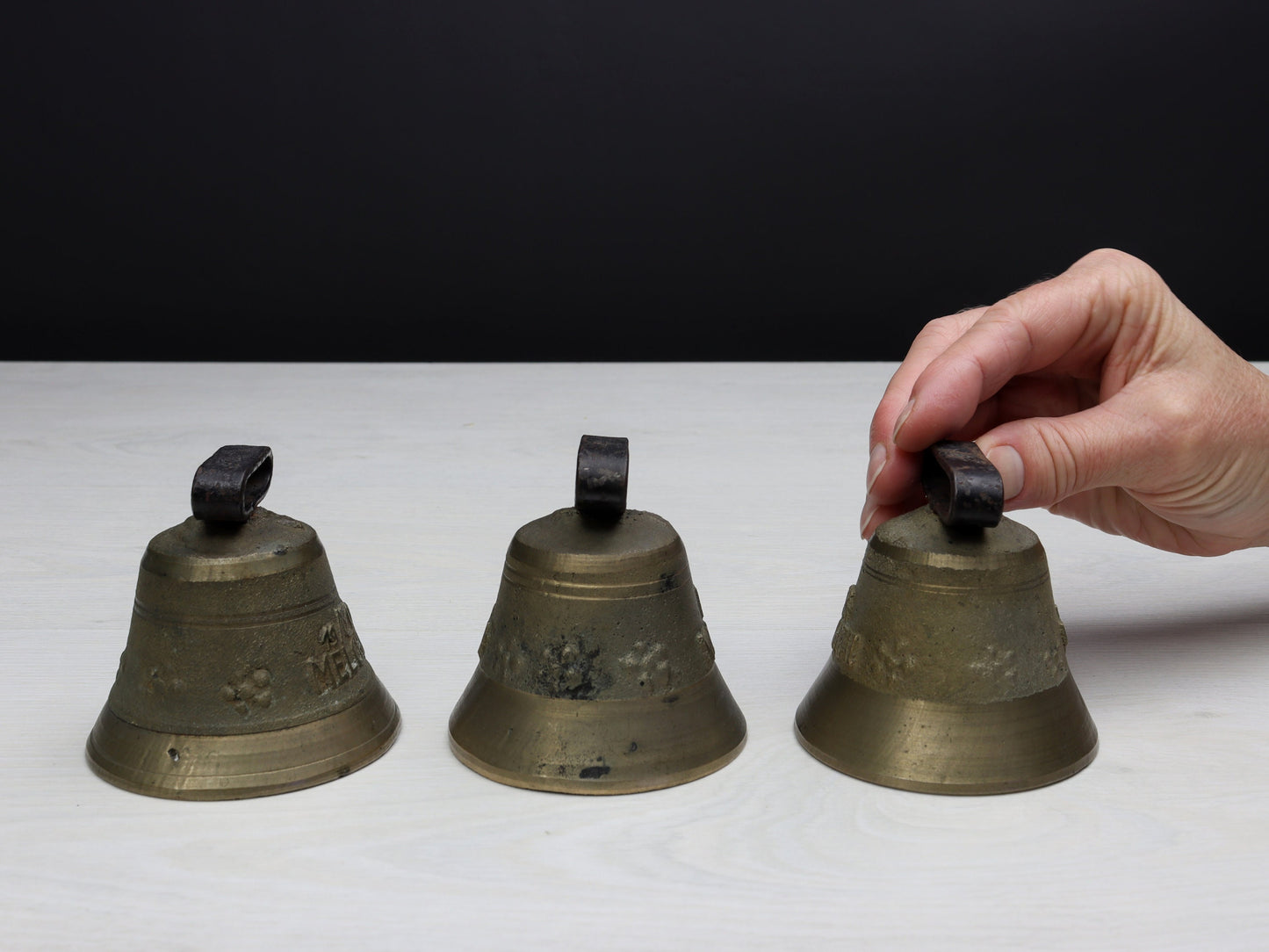 Swiss Vintage Brass Bells: A Timeless Accent for Modern Farmhouse Decor
