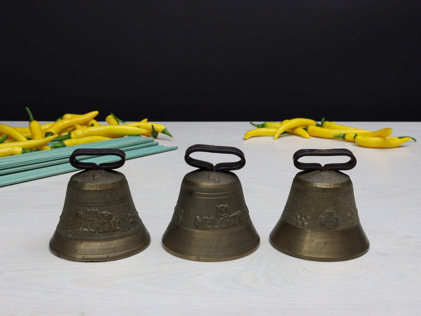 Swiss Vintage Brass Bells: A Timeless Accent for Modern Farmhouse Decor
