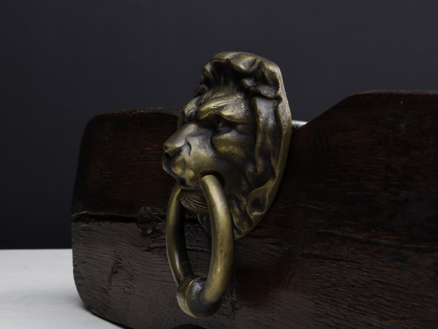 Vintage Brass Lion Door Knocker, Entry Door Hardware | Antique Door Knocker| Unique Gift Ideas