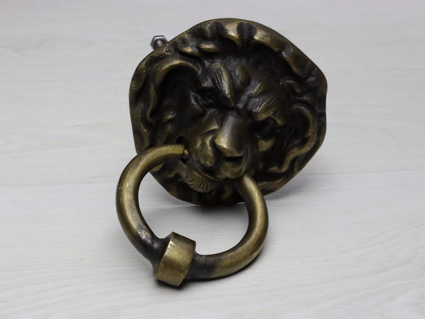 Vintage Brass Lion Door Knocker, Entry Door Hardware | Antique Door Knocker| Unique Gift Ideas