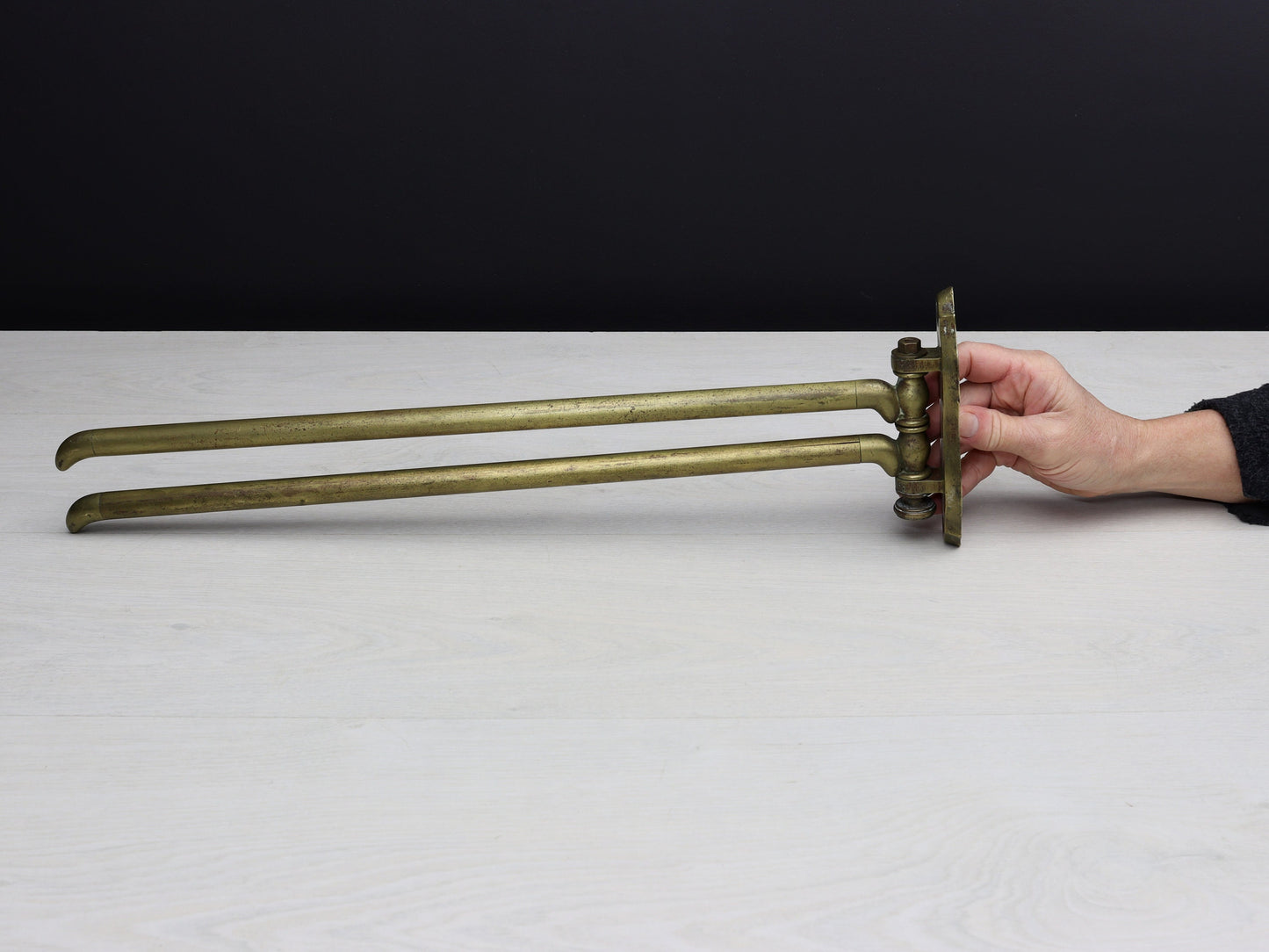 Unique Folding Hanger-Hanging Clothes Rack | Kitchen Towel Rack or Bath Towel Rack