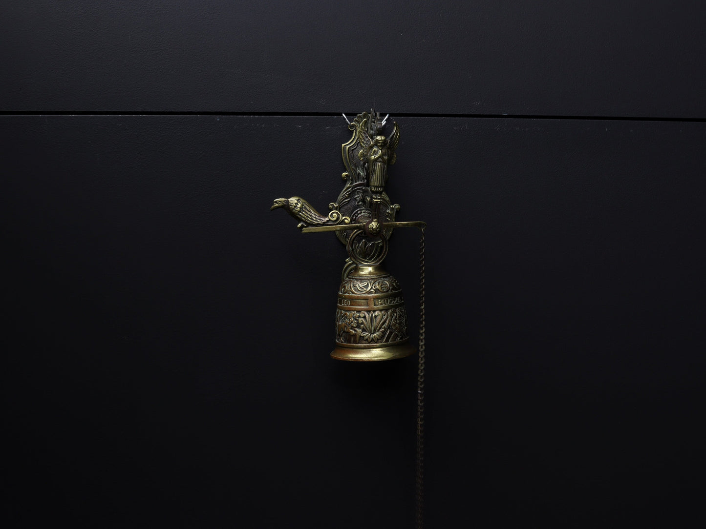 Brass Hanging Bell-Farmhouse Decor | Brass Wall Mounted Bell | Vintage Home Decor