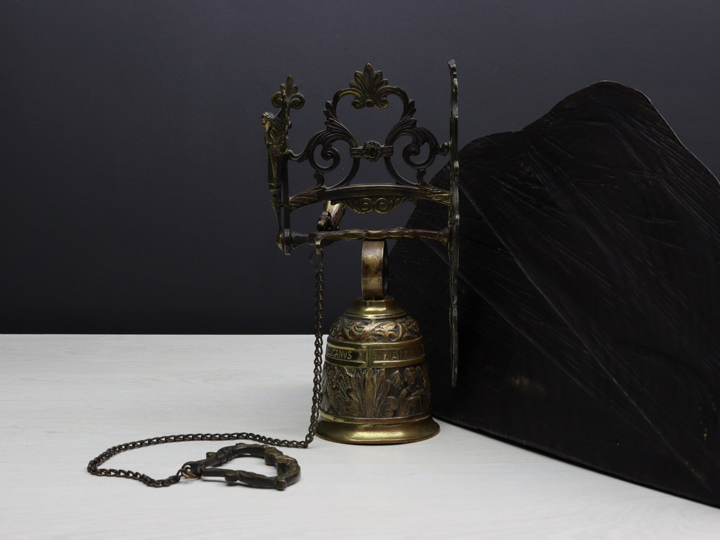 Brass Hanging Bell-Farmhouse Decor | Brass Wall Mounted Bell | Vintage Home Decor