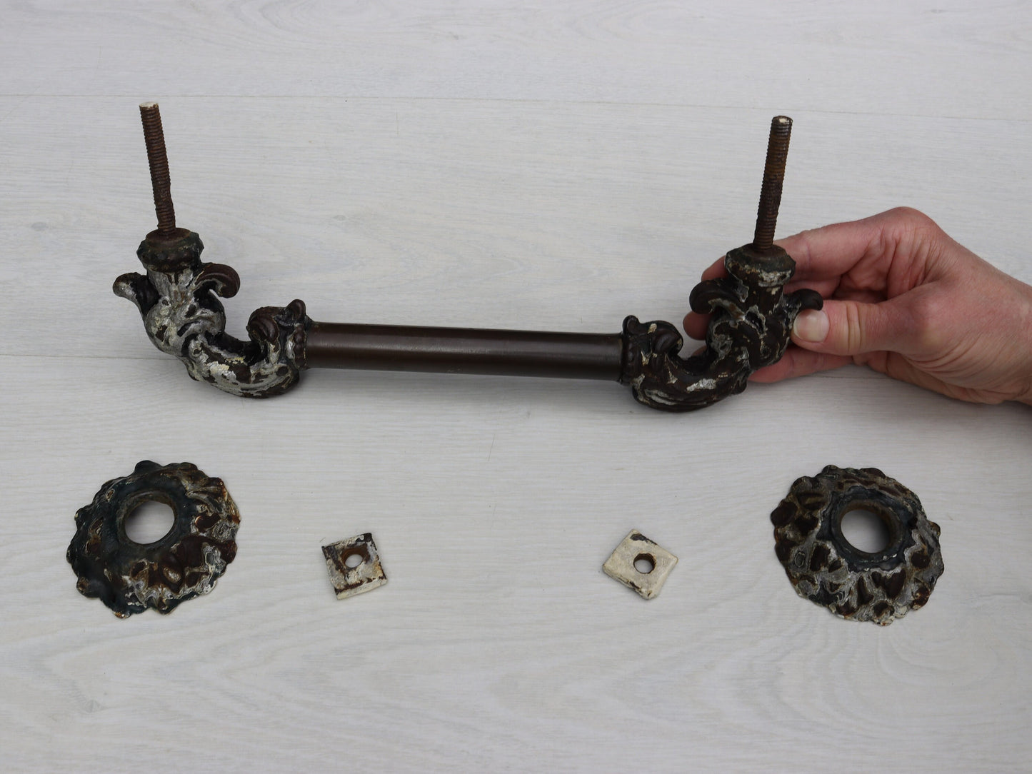 Antique Door Pull | French Country Style-Rustic Door Hardware