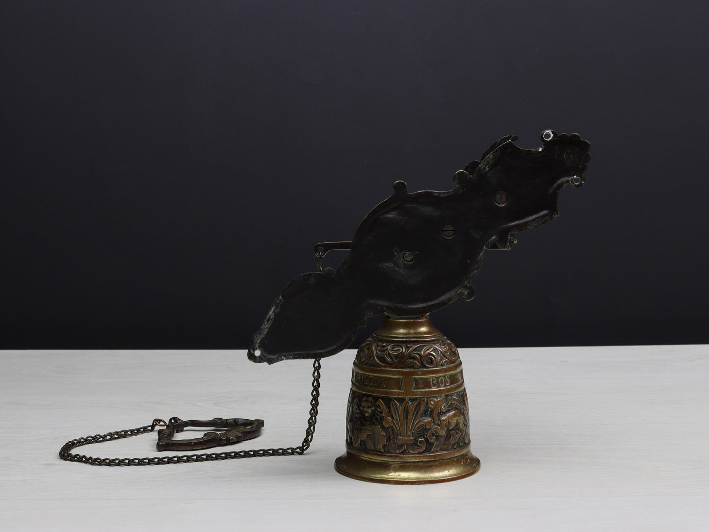 Brass Hanging Bell-Farmhouse Decor | Brass Wall Mounted Bell | Vintage Home Decor