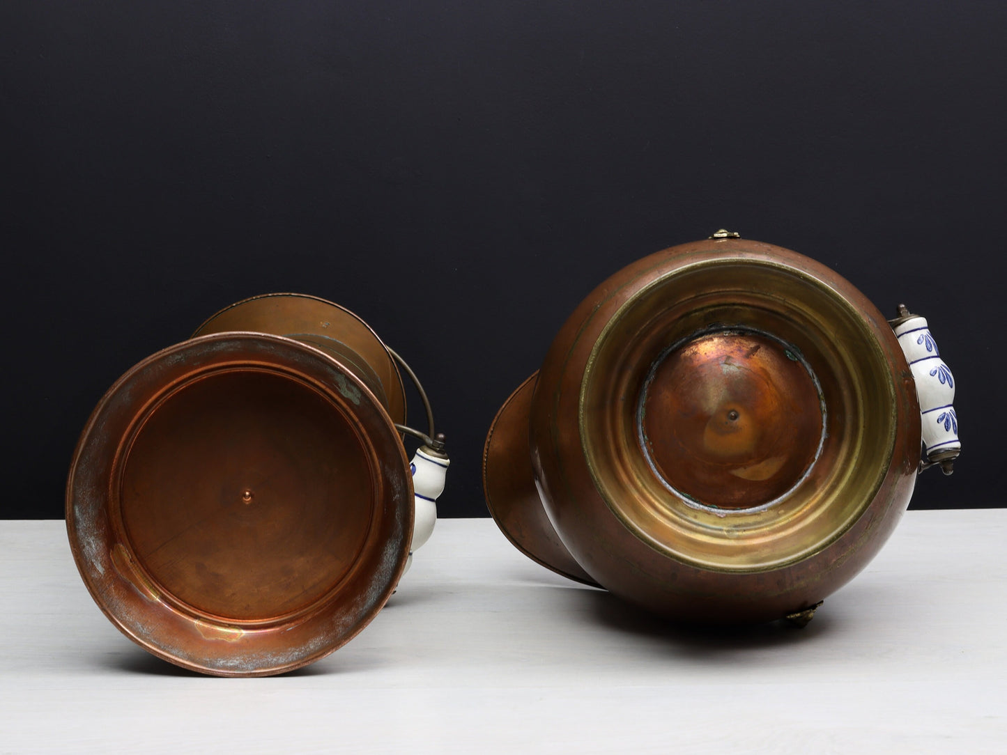 Unique plant holder and Umbrella Holder | Copper Kettles Vintage Home Decor | Unique Gift Ideas