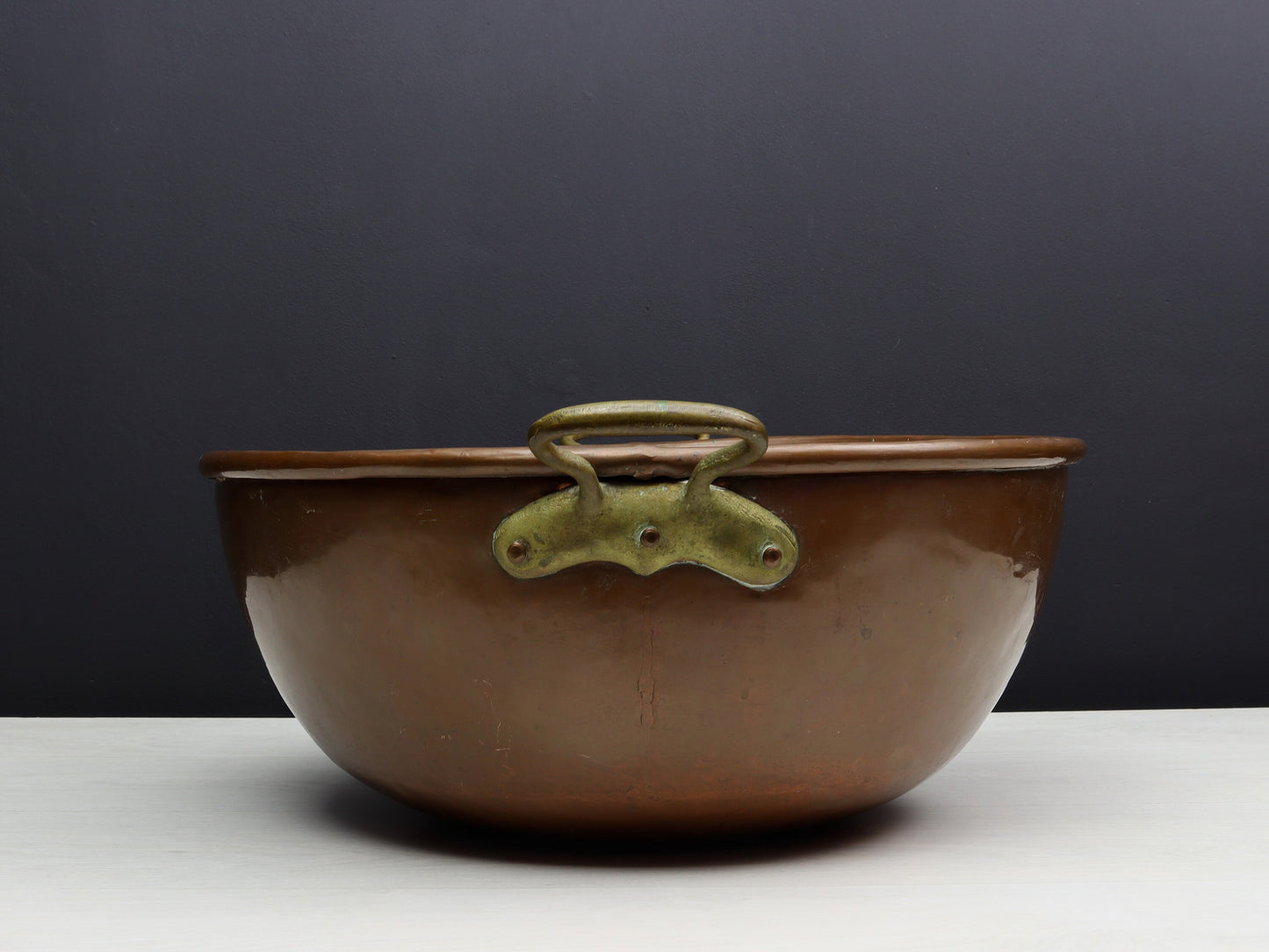 Antique Copper Pot | Farmhouse Decor |Copper Kettle | Firewood Holder- Vintage Home Decor